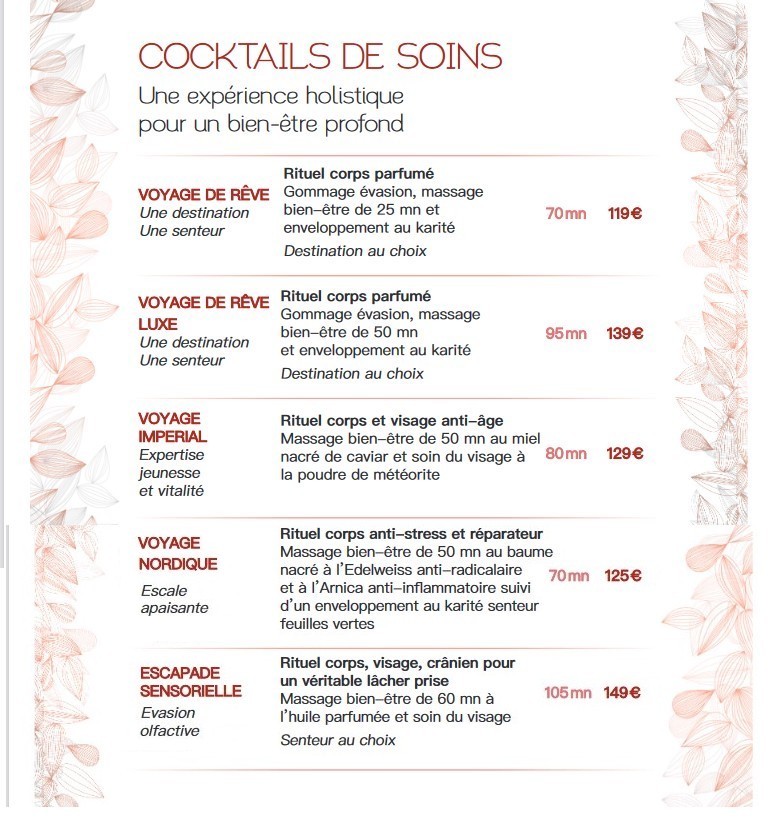 Cocktails de soins