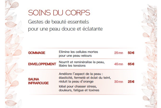 Soins du corps Excellence Spa Ax'Hôtel Chorges