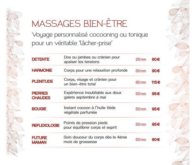 Massages bien-être