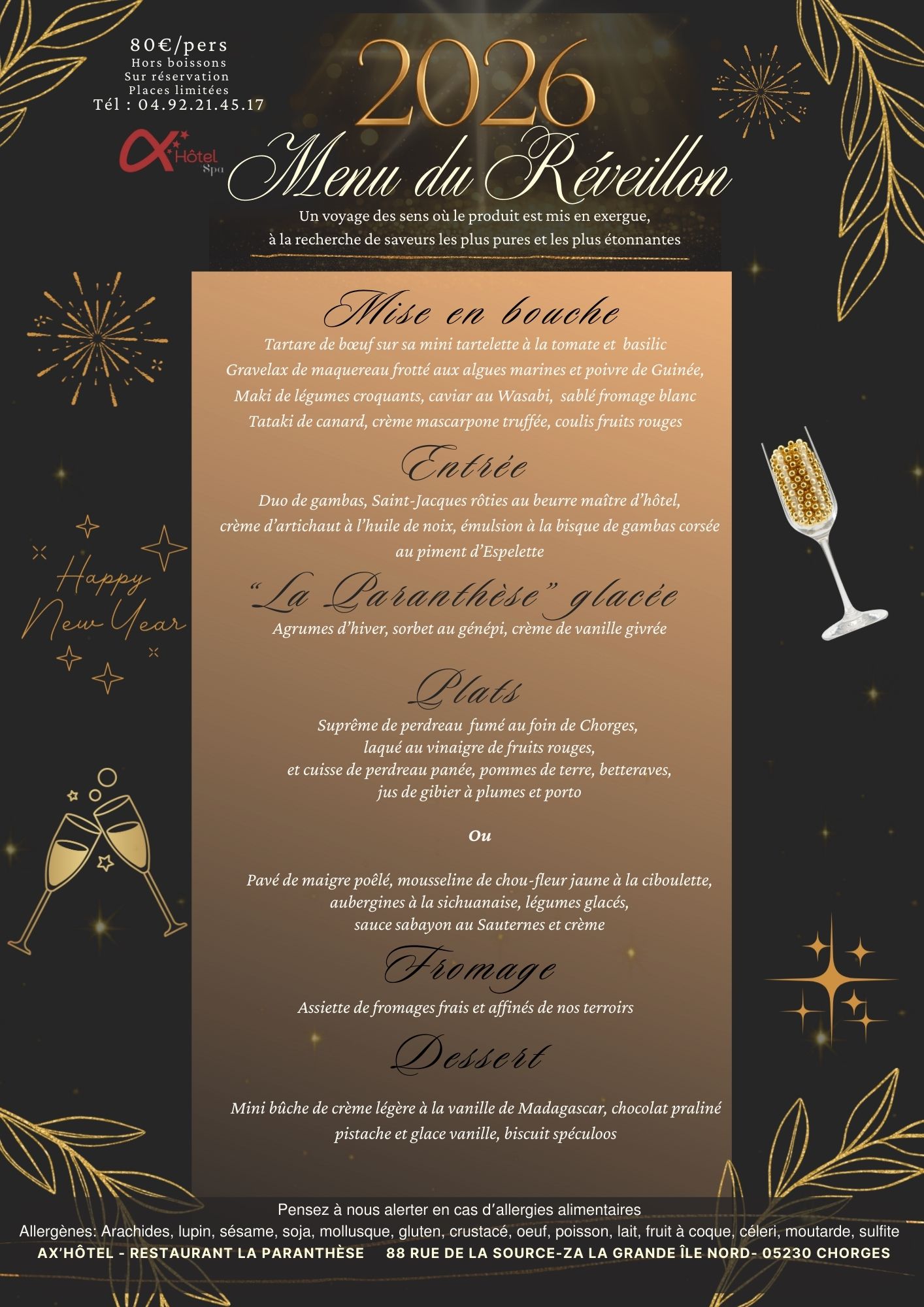 menu reveillon 2026
