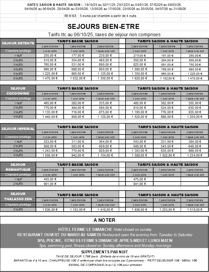 202510 tarif sejour ax spa